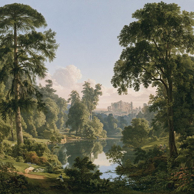 Humphry Repton style, Midjourney V8.2, render 3 of 4