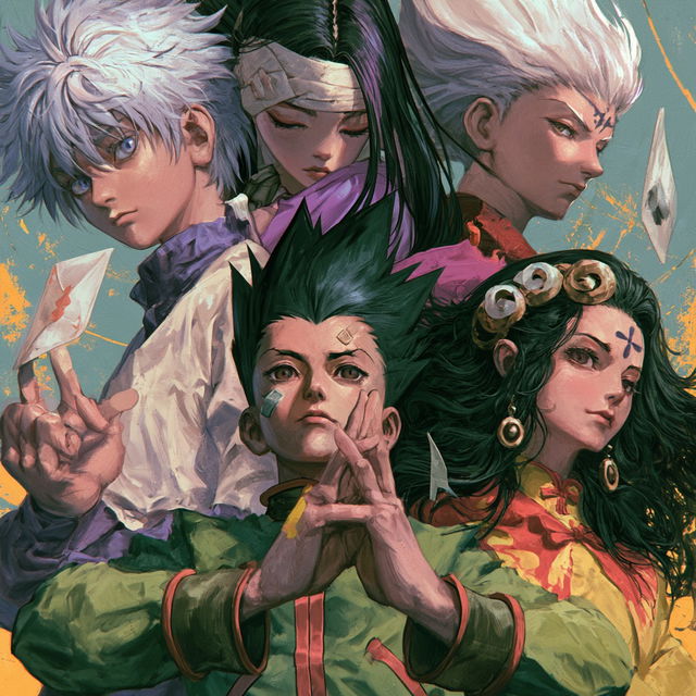 Hunter x Hunter style, Midjourney V8.2, render 4 of 4