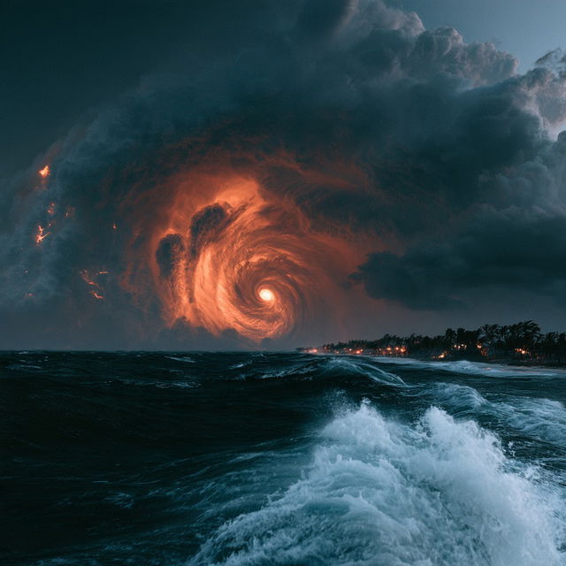 Hurricane style, Midjourney V8.2, render 1 of 4