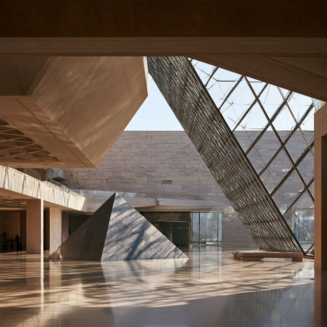 I. M. Pei style, Midjourney V8.2, render 2 of 4