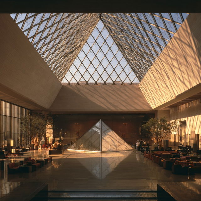 I. M. Pei style, Midjourney V8.2, render 3 of 4