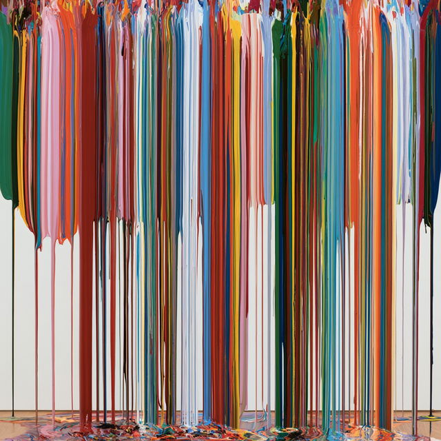 Ian Davenport style, Midjourney V8.2, render 1 of 4