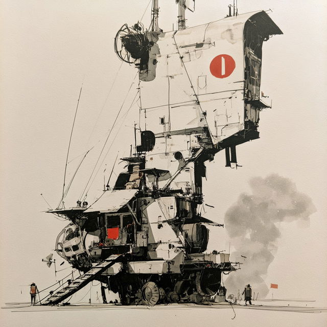 Ian McQue style, Midjourney V8.2, render 2 of 4