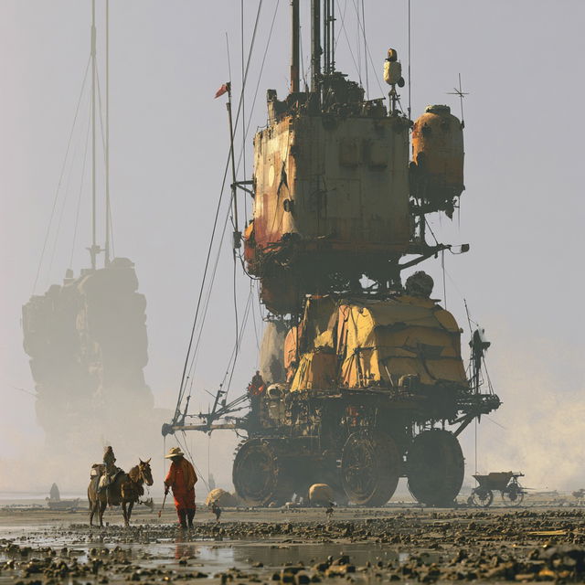 Ian McQue style, Midjourney V8.2, render 4 of 4