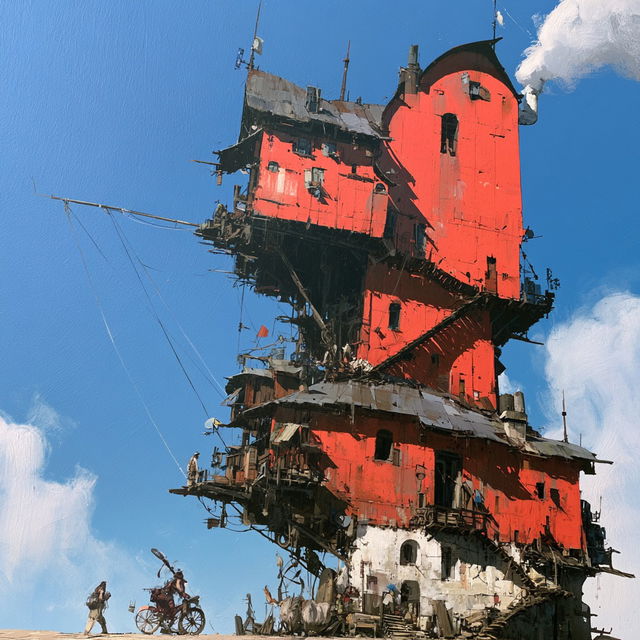 Ian McQue style, Midjourney V8.2, render 3 of 4