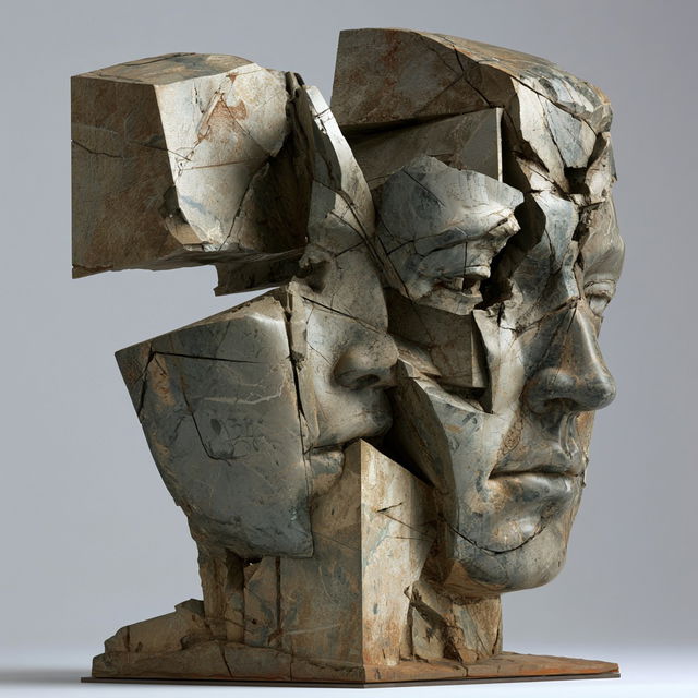 Igor Mitoraj style, Midjourney V8.2, render 2 of 4