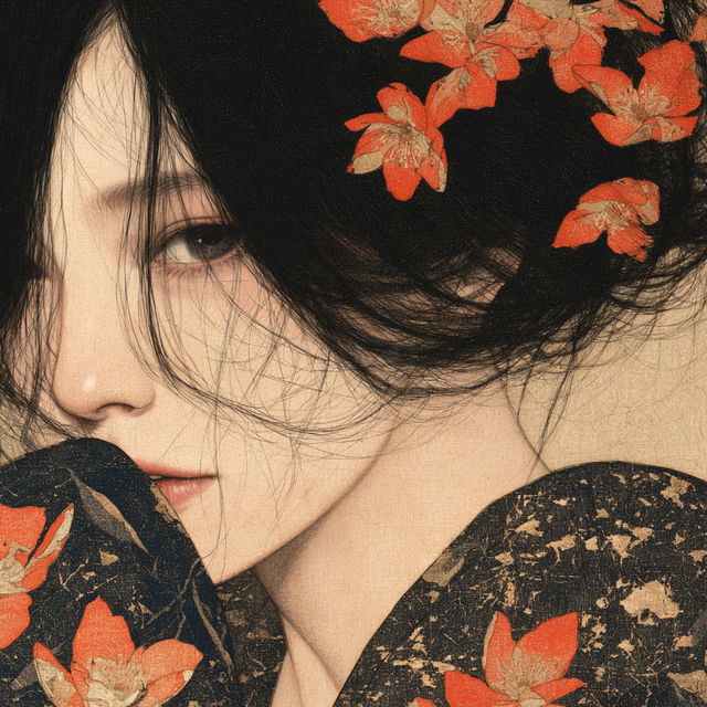 Ikenaga Yasunari style, Midjourney V8.2, render 4 of 4