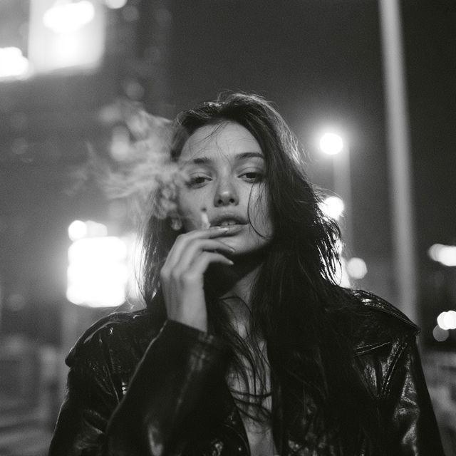 Ilford XP2 400 style, Midjourney V8.2, render 3 of 4