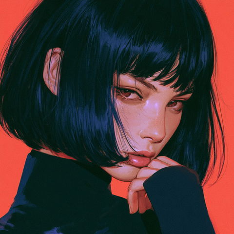 Ilya Kuvshinov style (Illustrators), Midjourney V8.2