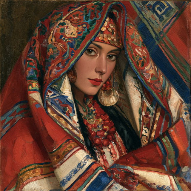 Ilya Mashkov style, Midjourney V8.2, render 1 of 4