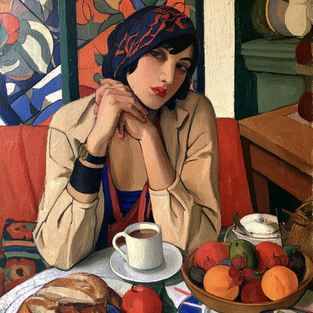 Ilya Mashkov style, Midjourney V8.2, render 3 of 4