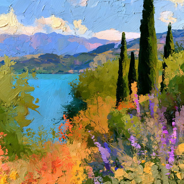 Impasto style, Midjourney V8.2, render 2 of 4