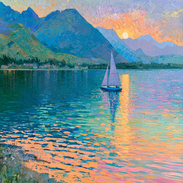 Impressionism style, Midjourney V8.2, render 2 of 4