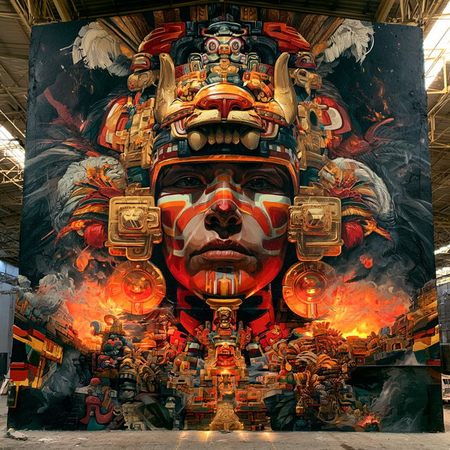 Inca art style, Midjourney V8.2, render 2 of 4