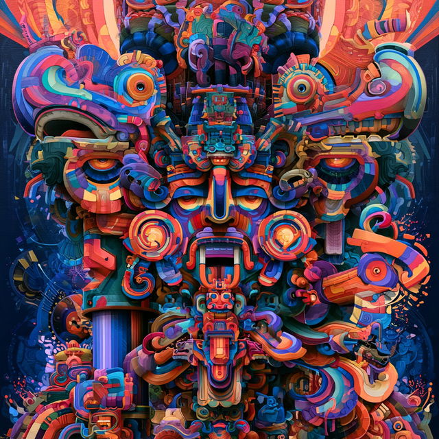 Inca art style, Midjourney V8.2, render 3 of 4