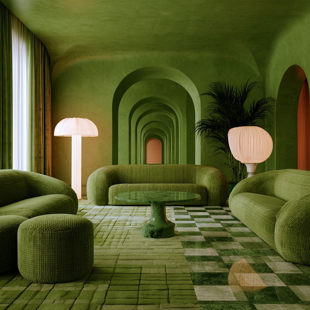 India Mahdavi style, Midjourney V8.2, render 2 of 4