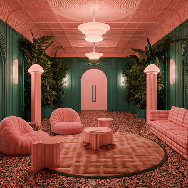India Mahdavi style, Midjourney V8.2, render 4 of 4