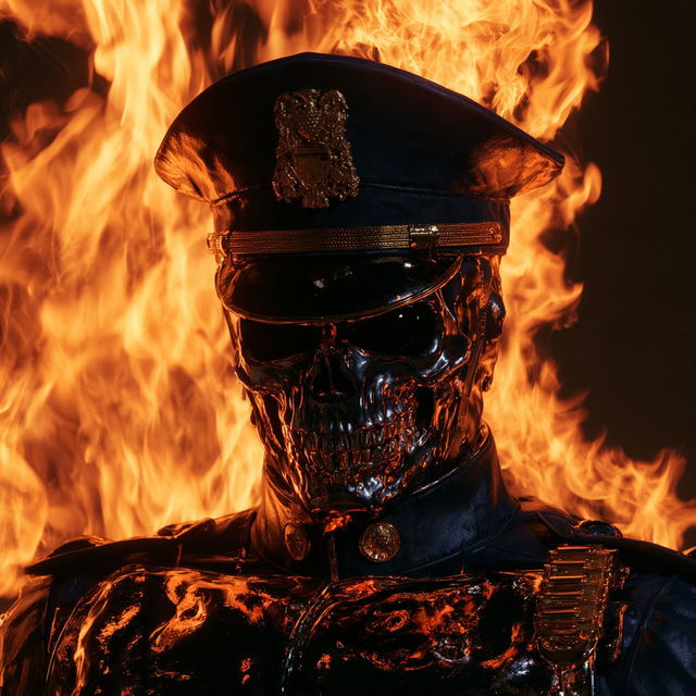 Inferno Cop style, Midjourney V8.2, render 4 of 4