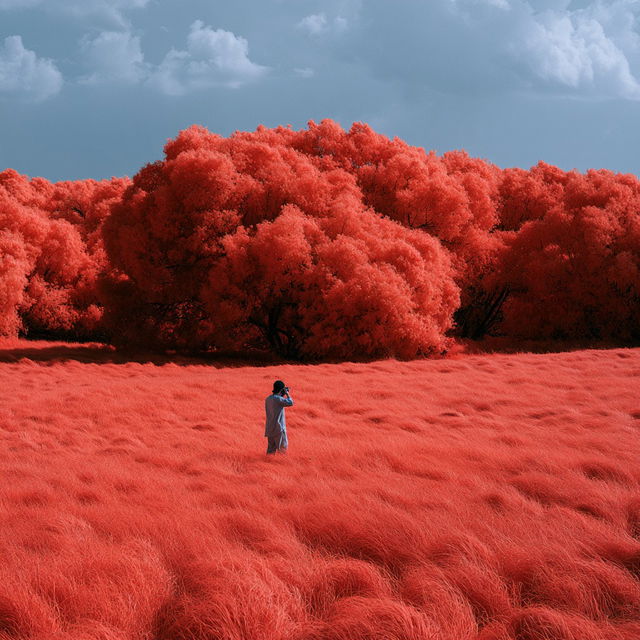 Infrared photography style, Midjourney V8.2, render 4 of 4