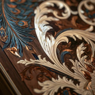 Inlay style, Midjourney V8.2, render 3 of 4