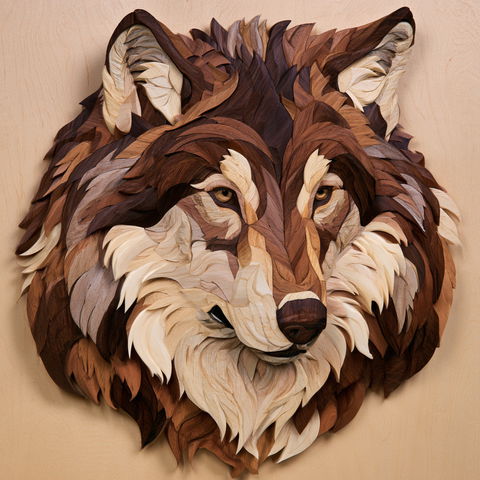 Intarsia woodworking style (Techniques), Midjourney V8.2