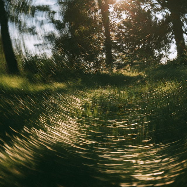 Intentional camera movement style, Midjourney V8.2, render 2 of 4