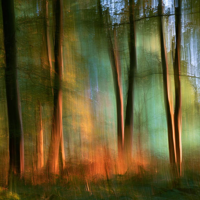Intentional camera movement style, Midjourney V8.2, render 4 of 4