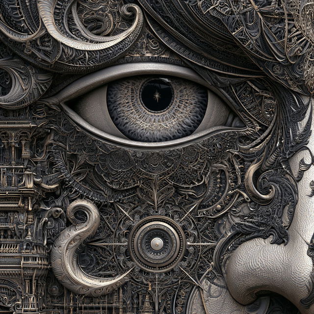 Intricate style, Midjourney V8.2, render 2 of 4