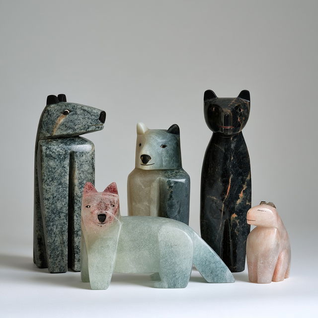 Inuit art style, Midjourney V8.2, render 2 of 4