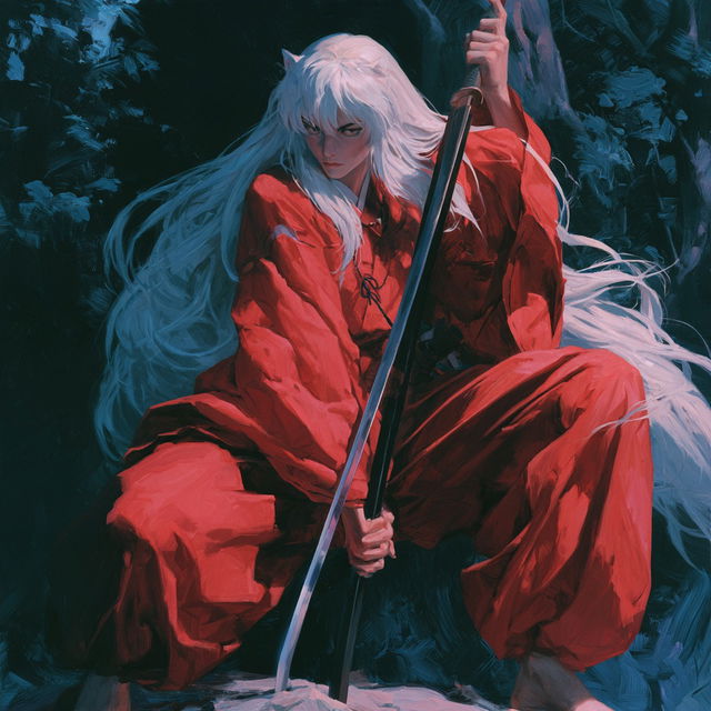 Inuyasha style, Midjourney V8.2, render 2 of 4