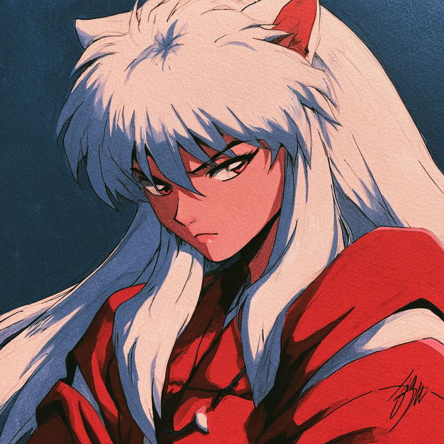Inuyasha style, Midjourney V8.2, render 1 of 4