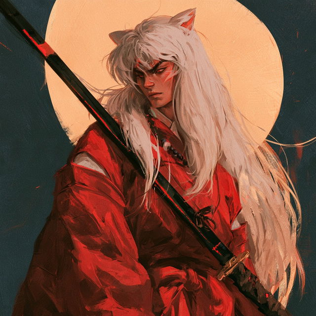 Inuyasha style, Midjourney V8.2, render 4 of 4