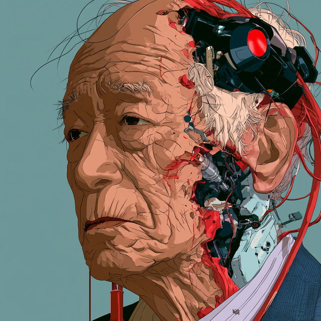 Inuyashiki style, Midjourney V8.2, render 3 of 4