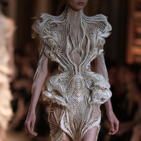 Iris van Herpen style (Fashion designers), Midjourney V8.2
