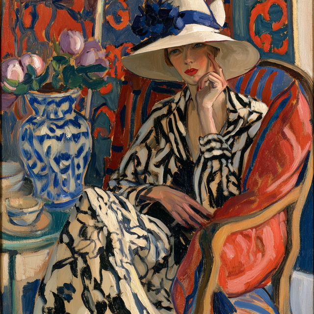 Irma Stern style, Midjourney V8.2, render 2 of 4