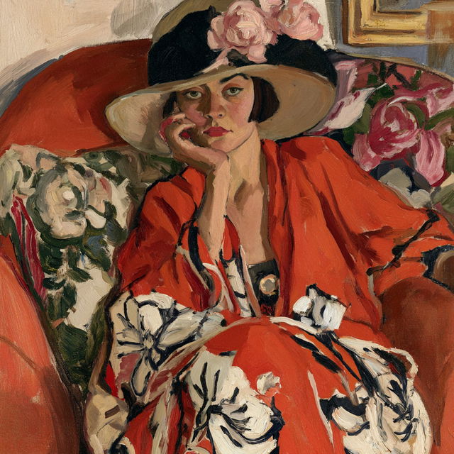 Irma Stern style, Midjourney V8.2, render 1 of 4