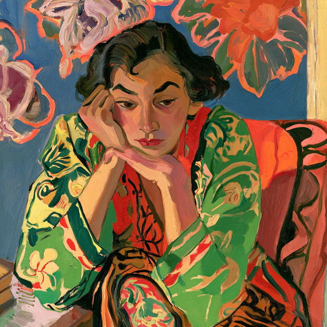 Irma Stern style, Midjourney V8.2, render 3 of 4