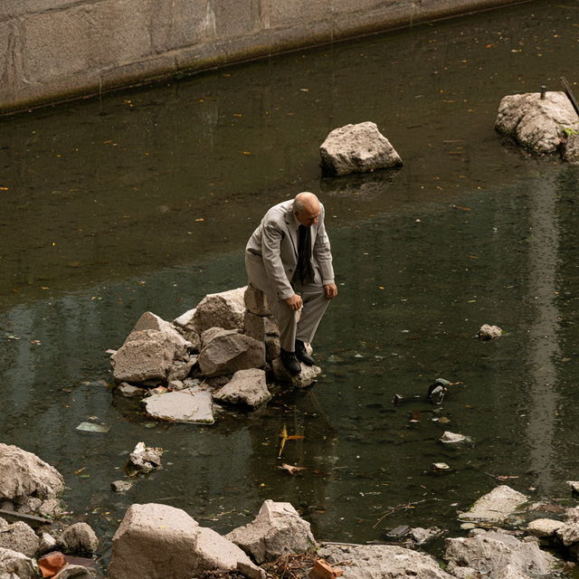 Isaac Cordal style, Midjourney V8.2, render 2 of 4