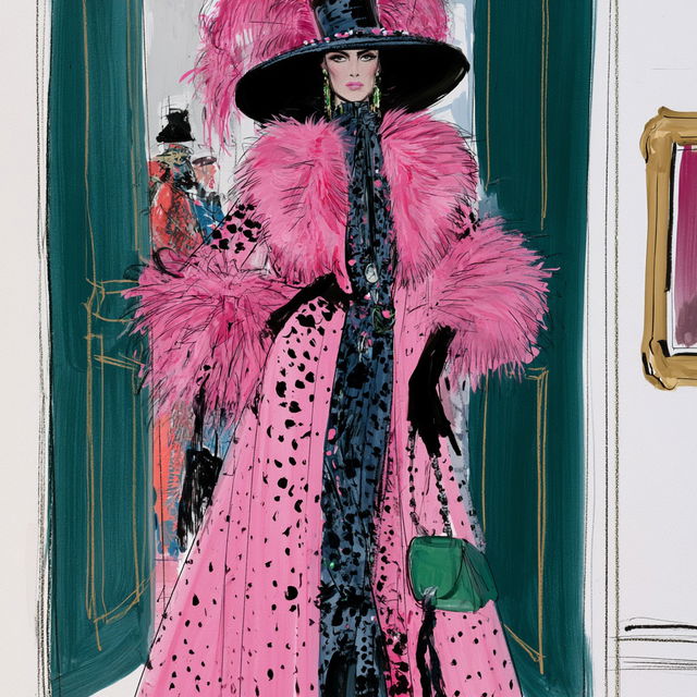 Isaac Mizrahi style, Midjourney V8.2, render 4 of 4