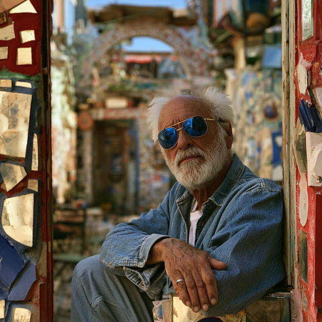 Isaiah Zagar style, Midjourney V8.2, render 2 of 4