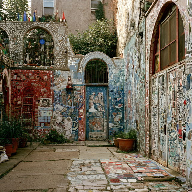 Isaiah Zagar style, Midjourney V8.2, render 1 of 4