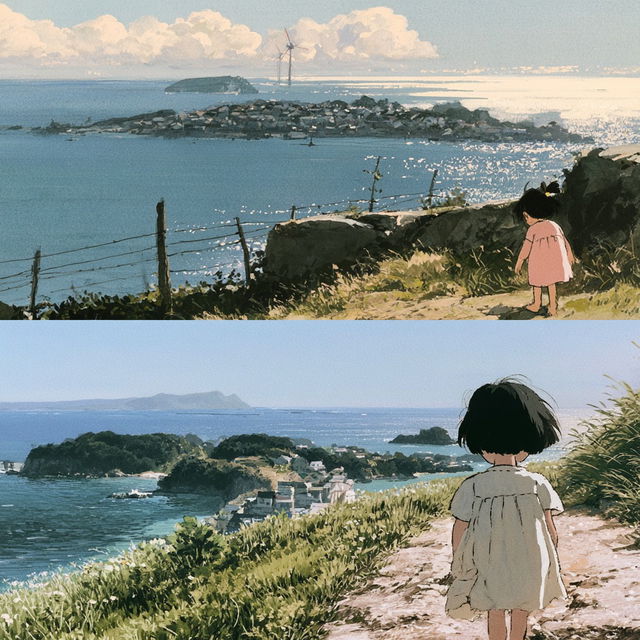 Isao Takahata style, Midjourney V8.2, render 1 of 4