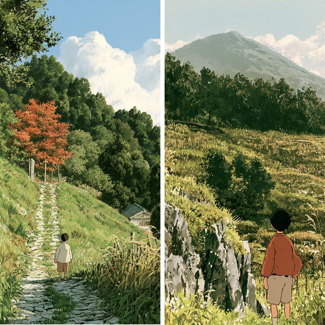 Isao Takahata style, Midjourney V8.2, render 4 of 4