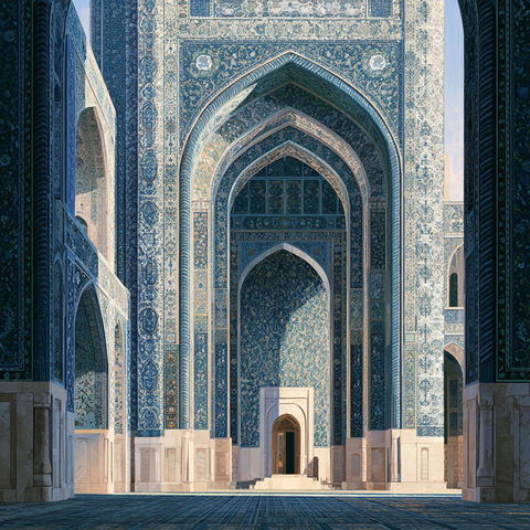 Islamic architecture style (Genres), Midjourney V8.2