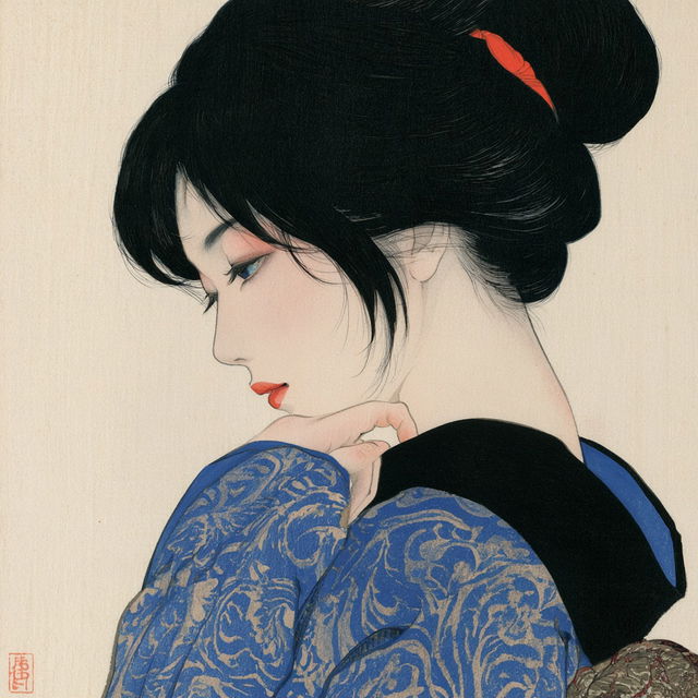 Ito Shinsui style, Midjourney V8.2, render 1 of 4