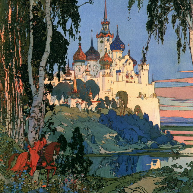 Ivan Bilibin style, Midjourney V8.2, render 2 of 4
