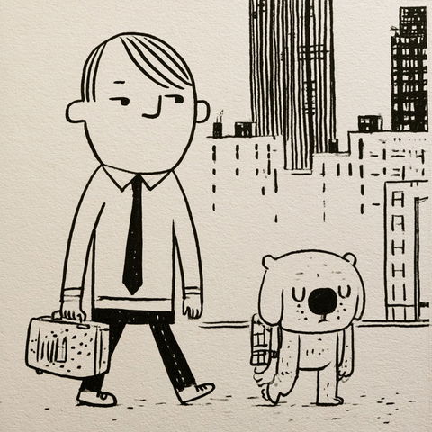Ivan Brunetti style (Illustrators), Midjourney V8.2