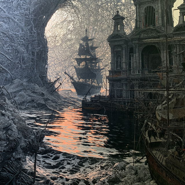 Ivan Marchuk style, Midjourney V8.2, render 3 of 4