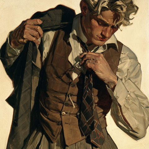 J. C. Leyendecker style (Painters), Midjourney V8.2
