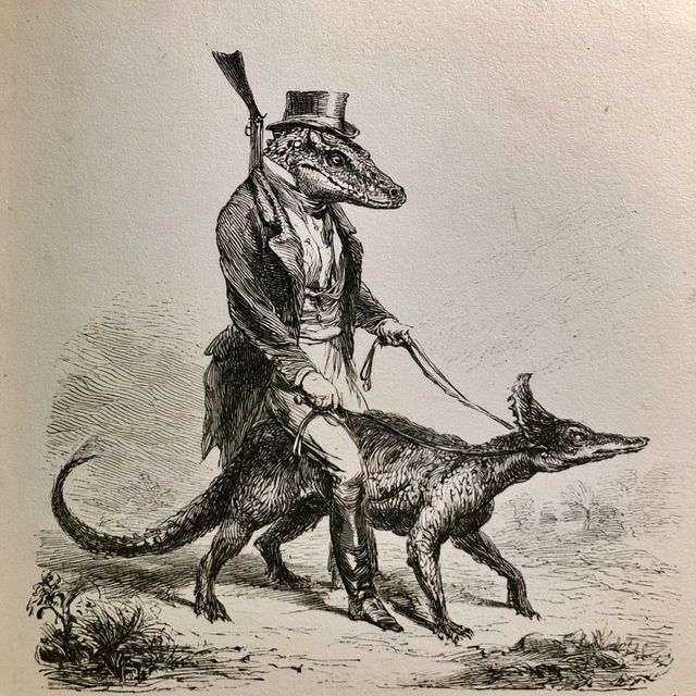J. J. Grandville style, Midjourney V8.2, render 4 of 4